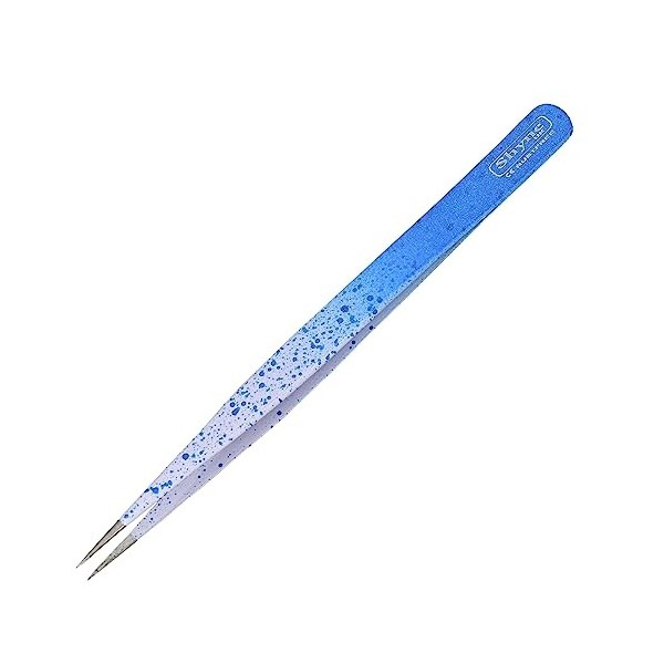 5" Épiler Pointu Beauté Sourcils Sharp Cils Extension Bleu Pointillé