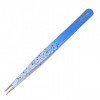 5" Épiler Pointu Beauté Sourcils Sharp Cils Extension Bleu Pointillé