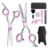 Soins des cheveux, 10 Pcs Set Professional 6 Hair Scissors With Bag Peigne Clip Brush Haircut Amincissement Barber Cutting