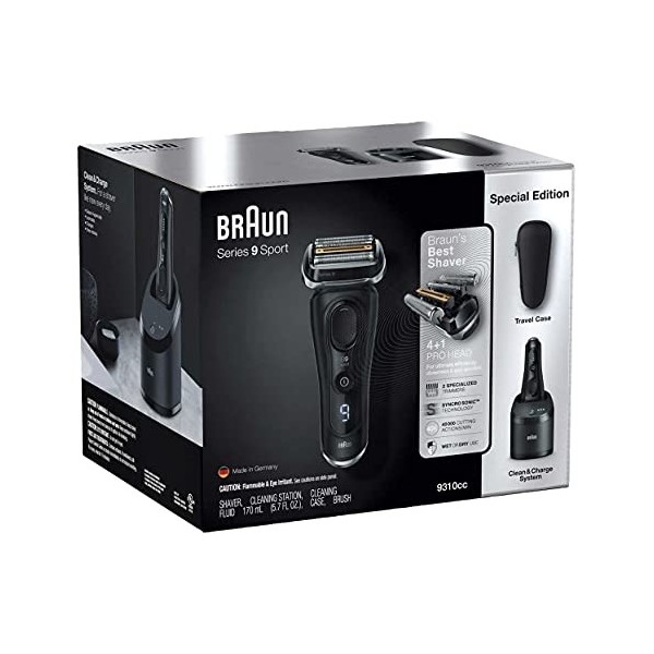 Braun Rasoir série 9 avec système Clean and Charge 9310CC