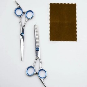 SDFGH Ensemble de ciseaux de coiffure, ciseaux damincissement professionnels et ciseaux de coiffure pointus kit de coupe de ...