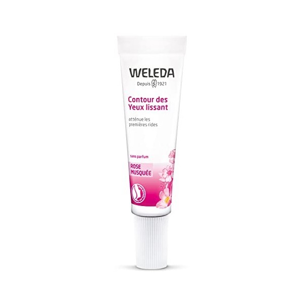 WELEDA - Contour des Yeux Lissant à la Rose Musquée - Revitalise et Lisse - Tube 10 ml