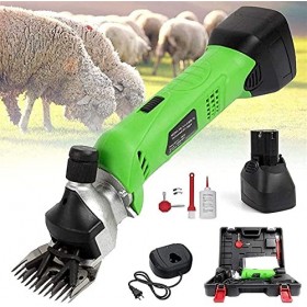NIVOK Sheep Shears Electric Clipper Cordless, Portable Goat Clippers 6500mah Rechargeable, for Shaving Fu Electric Wool Shear