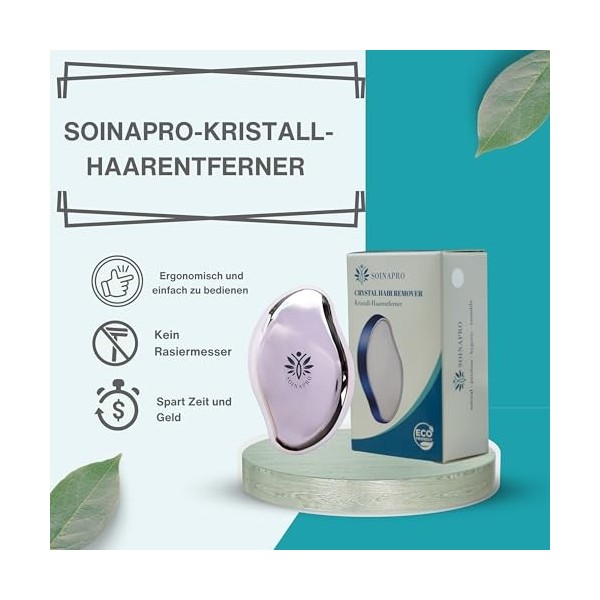 Soinapro Crystal Nano Épilateur | Épilation Premium pour homme et femme | Appareil dépilation efficace | Magie Crystal Épila