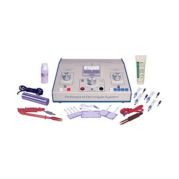 AVX 600 Professional Blend Tone Sistema de electrólisis galvánica RF para depilación permanent que incluye un kit daccessoir