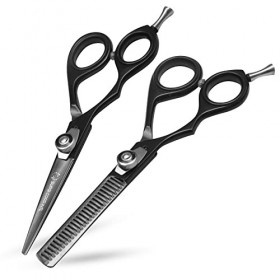 Professional Barber Ciseaux de coiffure à effiler et coupe 14 cm la main gauche uniquement