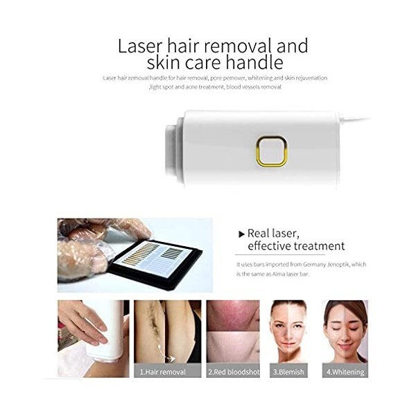 RENXR Équipement Professionnel Dépilation Au Laser Épilation Permanente sans Douleur pour Utilisation en Salon