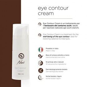 Nuvo Creme Contour des Yeux avec Bave d Escargot, INNOVANT, Acide Hyaluronique 3 Poids Moléculaire, Collagene, Huile d’Argan