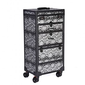 BONOCO Cosmétique Valise Aluminium Coiffure Trolley Case Ciseaux De Coiffeur Ciseaux De Coiffeur Titulaire Boîte À Outils Co
