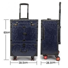 n/a Boîte de rangement de coiffure boîte à outils de coiffure ciseaux de coiffure Color : Blue, Size : 60 * 39 * 26.5cm 