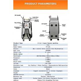 3 en 1 360 nm + picsure+rf pour enlever les tatouages du visage - Utilisation filaire - Machine dépilation laser anti-âge - 