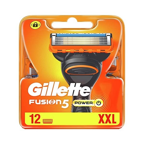 Gillette Fusion5 Power - Lames De Rechange Pour Hommes - 12 Pièces