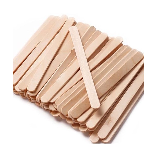 PSOWQ Spatule Bois Epilation,Spatule Application Cire Chaude,Spatules à Cires,Spatule Cire Epilation Cire Spatule Bâtons Appl