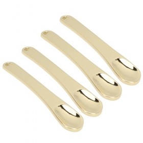 Spatule Cosmétique en Métal, Mini Applicateur de Crème pour les Yeux, en Alliage de Zinc, Portable, Paquet de 4 pour Crème Hy