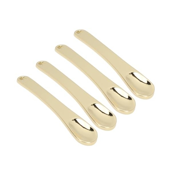 Spatule Cosmétique en Métal, Mini Applicateur de Crème pour les Yeux, en Alliage de Zinc, Portable, Paquet de 4 pour Crème Hy