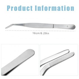 EIHI 3 Pièces Pinces à Epiler en Acier Inoxydable, Pince a Epilateur Professionnelle Epilation, Machine à Coudre Pince à Epil