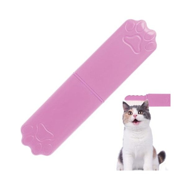 Brosse Anti-nœuds Pour Chat, Brosse Démêlante Pour Chat, Brosse De Toilettage Pour Animaux De Compagnie Avec Poignée Ergonomi