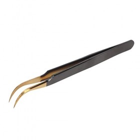 Pince à épiler pour Cils, Pince à épiler pour Extensions de Cils, Pince à épiler pour Extensions de Faux Cils Individuels, Lu