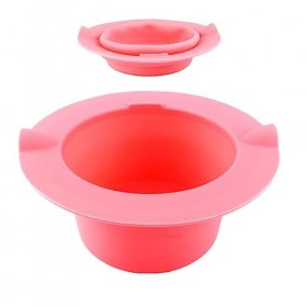 Réchauffeur de cire en silicone pliable - Réchauffeur de cire unique - Facile à nettoyer - Bol de cire réutilisable pour fair