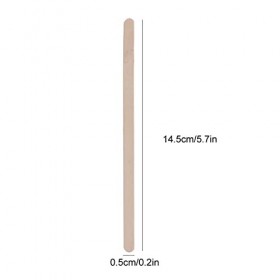 100 Pièces/sac Bâtons Dépilation, Bâtons Applicateurs de Cire, Bâtons Dartisanat Dépilation à la Cire en Bois Hommes Femme