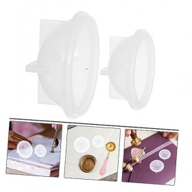 SEWACC 2 Pièces Cuillère À Cire Bol Sceau De Cire Outil De Nettoyage Petit Bol En Silicone Bol De Trempage En Silicone Cire E