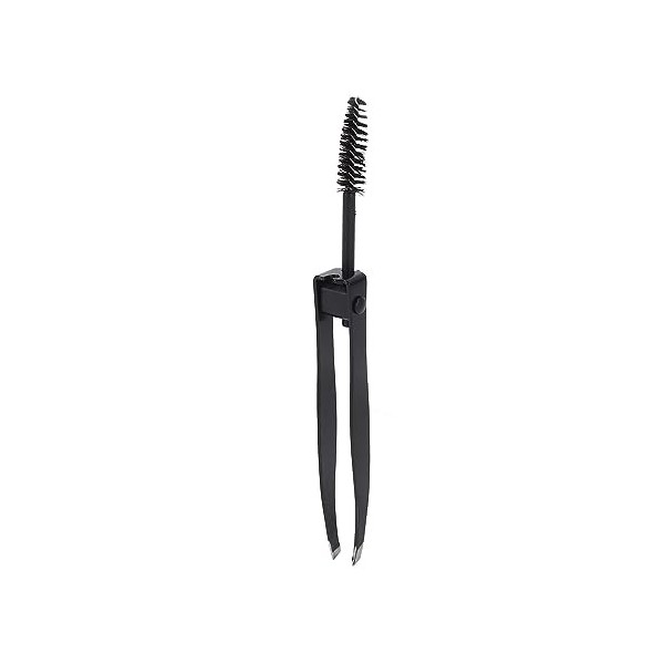 Pince à épiler à Sourcils, Pince à épiler à Pointe Oblique pour Sourcils, avec Brosse à Sourcils, Pince à épiler à Pointe Obl