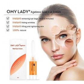 OMY LADY Crème Lifting pour les yeux - Effet anti-âge immédiat contre les rides et les poches sous les yeux - Crème anti-cern