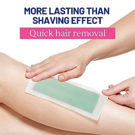 Kit Dépilation à la Cire pour Homme et Femme, Bandes de Cire 20 Unités, Bandes de Cire pour le Corps pour Lépilation, Bande