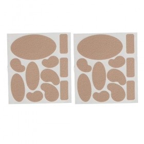 Ruban Adhésif de Prévention des Ampoules au, 12 Pièces élastique et Respirant, Tissu Pelucheux, Protection à 360 °