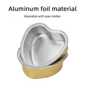 Bol de Fonte de Haricot de Cire, Grand Bol de Haricot de Cire de Feuille daluminium Portatif Résistant aux Hautes Températur