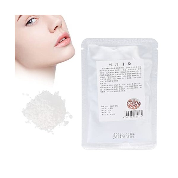 Poudre De Perle Pour le Visage, Accessoire De Poudre Libre De Beauté De Peau Douce De Femmes De Poudre De Perle Pour Lépilat