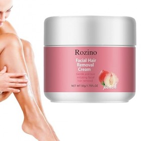 Crème dépilatoire pour le visage, Crème dépilatoire intime miel pêche, Épilateur naturel et rapide hydratant et apaisant pour