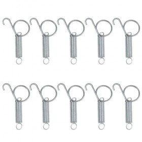 Qilmal Ressort pour Loquet Cage Crochet À Doigt en Métal pour Fixation Lapin Poulet Perroquet Cochon dInde Lapin Cage pour A