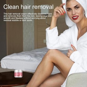 Crème dépilatoire pour peaux sensibles | Crème dépilatoire douce au miel et à la pêche | Épilateur apaisant de 1,75 fl oz, cr