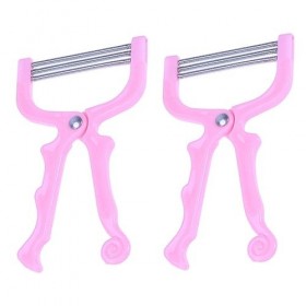 minkissy 1 lot de 2 épilateurs faciaux Dermaplane Rasoir Épilateur Visage Outils Maison Épilateur Lèvres Épilateur Sourcils V