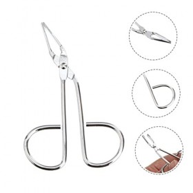 minkissy Lot de 3 ciseaux à sourcils pour homme - Outils de broderie pour homme - Kit de toilettage pour cils - Pince à épile