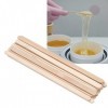 Alaaner Bâtons de Cire pour épilation Cire 100 Pièces Sac Jetable en Bois épilatoire Cire Applicateur Bâton Spatule Outils D