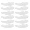 Lot de 50 spatules à crème pour le visage en forme de cuillère incurvée lavable et réutilisable, spatule incurvée pour colle 