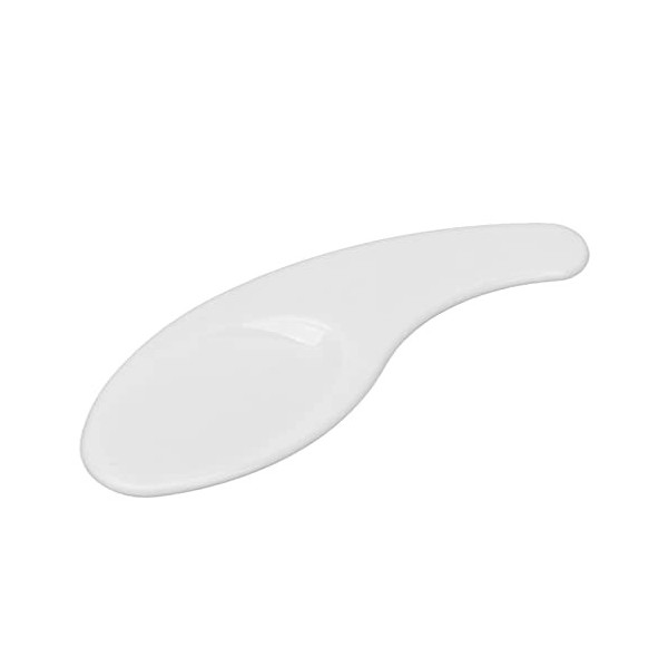 Lot de 50 spatules à crème pour le visage en forme de cuillère incurvée lavable et réutilisable, spatule incurvée pour colle 