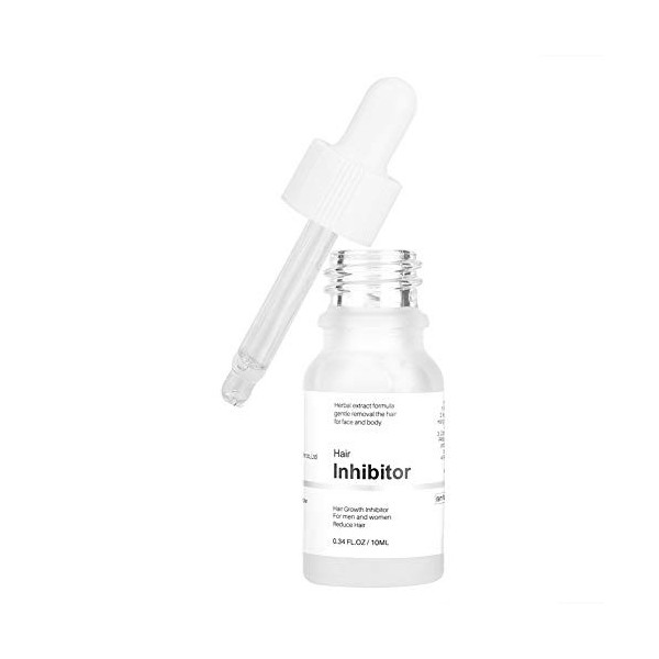 Sérum Inhibiteur de Croissance des Cheveux, 10 Ml, Sérum Inhibiteur de Cheveux Indolore et Non Irritant pour le Visage et le 