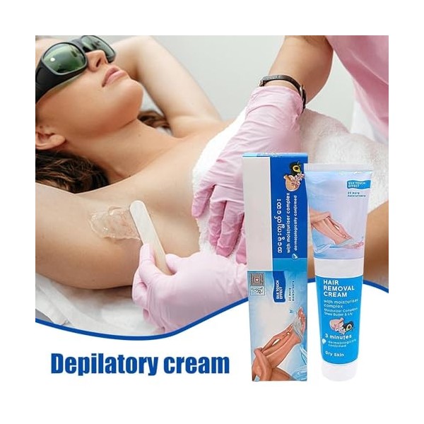 Crème dépilatoire pour femmes - Épilation des poils du corps - Épilateur doux, dépilatoire portatif pour les bras, crème dépi