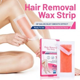 Bandes de Cire dépilation, Technologie de Texture, sécurité de la Peau, Papier ciré Portable à Chauffage Rapide pour les Lèv