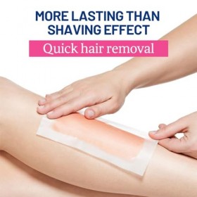 Bandes de Cire pour lépilation, Technologie de Tissage, Nettoyage en Profondeur, Effet Persistant, Simple à Utiliser, épilat