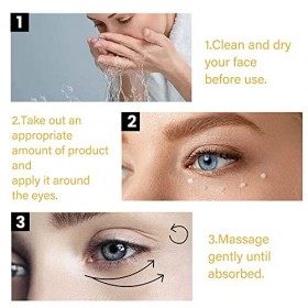2Pcs Crème Raffermissante pour les Yeux, Crème Pour Les Yeux, Crème Raffermissante Instantanée Pour Les Yeux, Crème Cernes Po