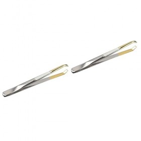 Beavorty 2 Pièces Pince À Épiler Épilateur Du Visage Pince DExtension De Cils Kit De Maquillage Pince À Cils Outil De Cils P