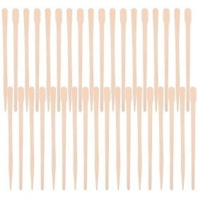 Beavorty 200 Pcs Bâtons De Cire À Sourcils Bâtons De Cire En Bois Bâtons Applicateurs De Cire Bâtons De Cire À Sourcils Lèvre