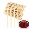 Spatules dépilation à la cire en bois de bouleau naturel, petit applicateur de cire en bois, bâtons applicateurs dépilation