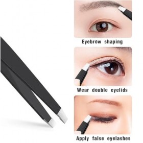 OSUWLSI Pinza Depilar Cejas[5 Pcs],Pinzas Depilar Inoxidable Profesionales para Depilación de Cejas, Herramienta de Belleza D