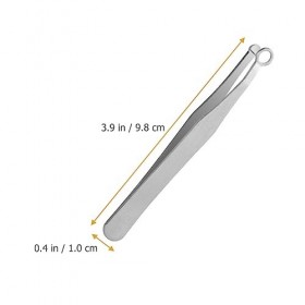 Uonlytech Pince À Épiler Pour Les Poils Du Nez Tondeuse À Sourcils En Acier Inoxydable Outil Dépilation Du Nez À Tête Ronde 