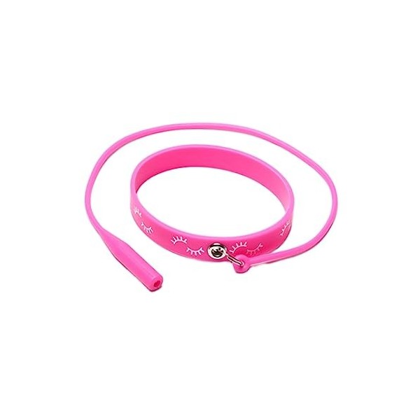 perfk Extensions de cils Pince à épiler Protecteur Silicone, Portable, Sangle Bracelet Extension de cils Porte-pinces pour ma